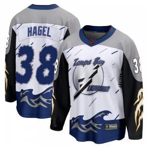 Adult Breakaway Tampa Bay Lightning Brandon Hagel White Special Edition 2.0 Official Fanatics Branded Jersey