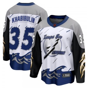 Adult Breakaway Tampa Bay Lightning Nikolai Khabibulin White Special Edition 2.0 Official Fanatics Branded Jersey