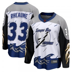 Adult Breakaway Tampa Bay Lightning Manon Rheaume White Special Edition 2.0 Official Fanatics Branded Jersey