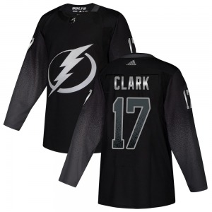 Adult Authentic Tampa Bay Lightning Wendel Clark Black Alternate Official Adidas Jersey