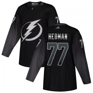 Adult Authentic Tampa Bay Lightning Victor Hedman Black Alternate Official Adidas Jersey