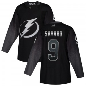 Adult Authentic Tampa Bay Lightning Denis Savard Black Alternate Official Adidas Jersey
