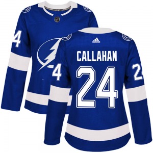 Women's Authentic Tampa Bay Lightning Ryan Callahan Blue Home Official Adidas Jersey