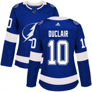 Women's Authentic Tampa Bay Lightning Anthony Duclair Blue Home Official Adidas Jersey