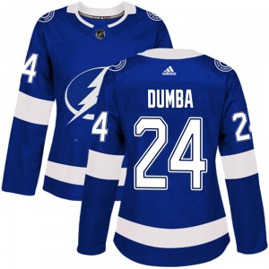 Women's Authentic Tampa Bay Lightning Matt Dumba Blue Home Official Adidas Jersey