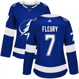 Women's Authentic Tampa Bay Lightning Haydn Fleury Blue Home Official Adidas Jersey