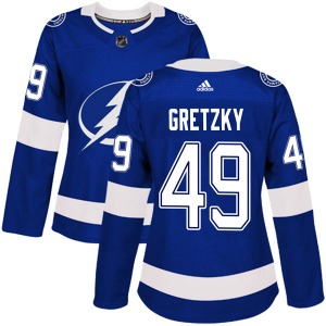 Women's Authentic Tampa Bay Lightning Brent Gretzky Blue Home Official Adidas Jersey