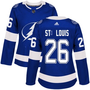 Women's Authentic Tampa Bay Lightning Martin St. Louis Blue Home Official Adidas Jersey