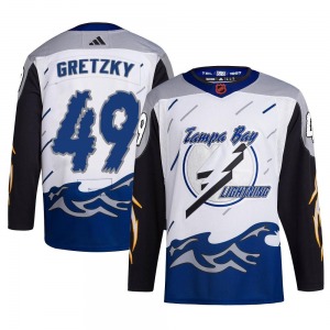 Adult Authentic Tampa Bay Lightning Brent Gretzky White Reverse Retro 2.0 Official Adidas Jersey