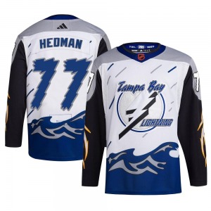 Adult Authentic Tampa Bay Lightning Victor Hedman White Reverse Retro 2.0 Official Adidas Jersey