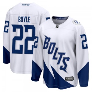 Adult Breakaway Tampa Bay Lightning Dan Boyle White 2022 Stadium Series Official Fanatics Branded Jersey
