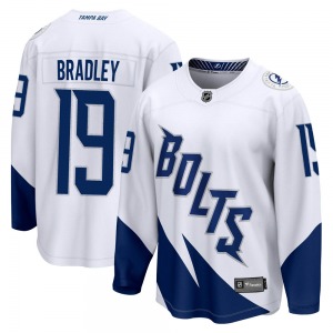 Adult Breakaway Tampa Bay Lightning Brian Bradley White 2022 Stadium Series Official Fanatics Branded Jersey