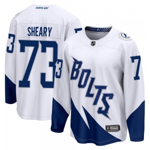 Youth Breakaway Tampa Bay Lightning Conor Sheary White 2022 Stadium Series Official Fanatics Branded Jersey