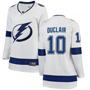 Women's Breakaway Tampa Bay Lightning Anthony Duclair White Away Official Fanatics Branded Jersey
