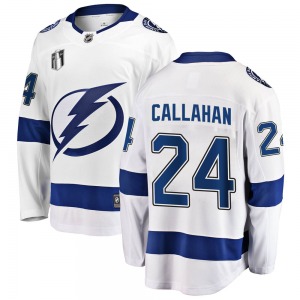 Youth Breakaway Tampa Bay Lightning Ryan Callahan White Away 2022 Stanley Cup Final Official Fanatics Branded Jersey