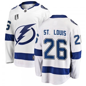 Youth Breakaway Tampa Bay Lightning Martin St. Louis White Away 2022 Stanley Cup Final Official Fanatics Branded Jersey