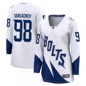 Women's Breakaway Tampa Bay Lightning Mikhail Sergachev White 2022 Stadium Series Official Fanatics Branded Jersey