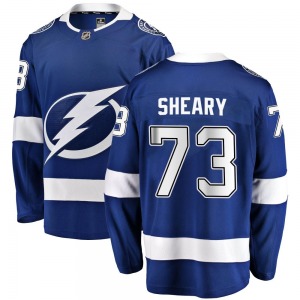 Youth Breakaway Tampa Bay Lightning Conor Sheary Blue Home Official Fanatics Branded Jersey
