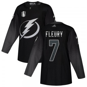 Youth Authentic Tampa Bay Lightning Haydn Fleury Black Alternate 2022 Stanley Cup Final Official Adidas Jersey