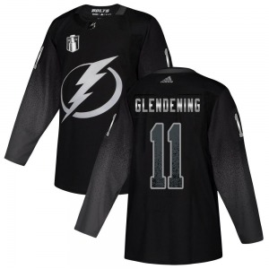 Youth Authentic Tampa Bay Lightning Luke Glendening Black Alternate 2022 Stanley Cup Final Official Adidas Jersey