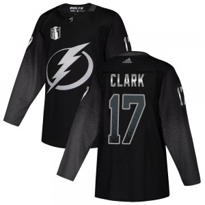 Adult Authentic Tampa Bay Lightning Wendel Clark Black Alternate 2022 Stanley Cup Final Official Adidas Jersey