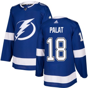 Adult Authentic Tampa Bay Lightning Ondrej Palat Blue Official Adidas Jersey