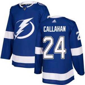 Adult Authentic Tampa Bay Lightning Ryan Callahan Blue Official Adidas Jersey