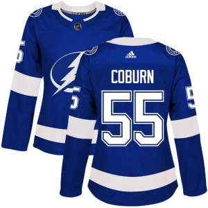 Women's Authentic Tampa Bay Lightning Braydon Coburn Royal Blue Home Official Adidas Jersey