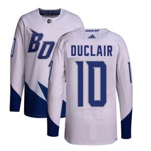Adult Authentic Tampa Bay Lightning Anthony Duclair White 2022 Stadium Series Primegreen Official Adidas Jersey