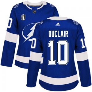 Women's Authentic Tampa Bay Lightning Anthony Duclair Blue Home 2022 Stanley Cup Final Official Adidas Jersey