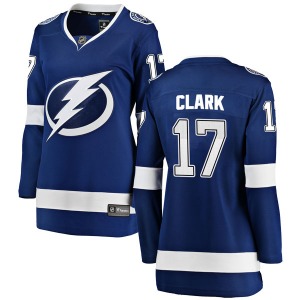 Women's Breakaway Tampa Bay Lightning Wendel Clark Blue Home Official Fanatics Branded Jersey