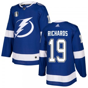 Adult Authentic Tampa Bay Lightning Brad Richards Blue Home 2022 Stanley Cup Final Official Adidas Jersey