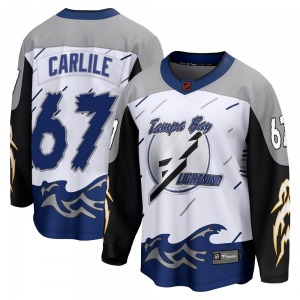 Youth Breakaway Tampa Bay Lightning Declan Carlile White Special Edition 2.0 Official Fanatics Branded Jersey