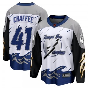Youth Breakaway Tampa Bay Lightning Mitchell Chaffee White Special Edition 2.0 Official Fanatics Branded Jersey