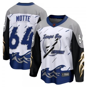 Youth Breakaway Tampa Bay Lightning Tyler Motte White Special Edition 2.0 Official Fanatics Branded Jersey