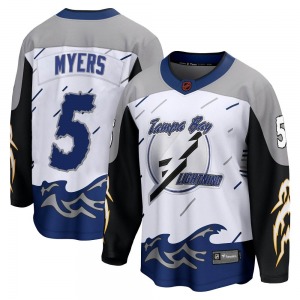Youth Breakaway Tampa Bay Lightning Philippe Myers White Special Edition 2.0 Official Fanatics Branded Jersey