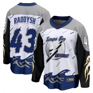Youth Breakaway Tampa Bay Lightning Darren Raddysh White Special Edition 2.0 Official Fanatics Branded Jersey