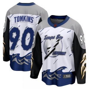 Youth Breakaway Tampa Bay Lightning Matt Tomkins White Special Edition 2.0 Official Fanatics Branded Jersey