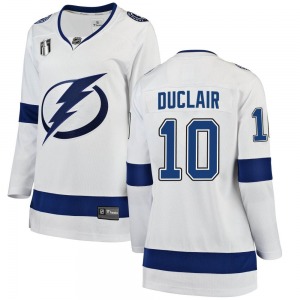Women's Breakaway Tampa Bay Lightning Anthony Duclair White Away 2022 Stanley Cup Final Official Fanatics Branded Jersey