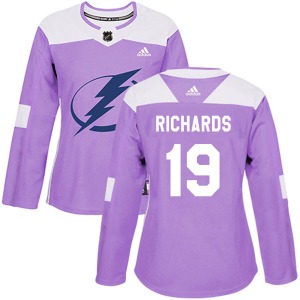 Women's Authentic Tampa Bay Lightning Brad Richards Purple Fights Cancer Practice Official Adidas Jersey