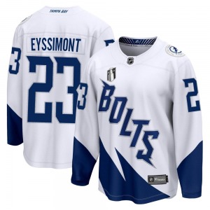 Youth Breakaway Tampa Bay Lightning Michael Eyssimont White 2022 Stadium Series 2022 Stanley Cup Final Official Fanatics Branded
