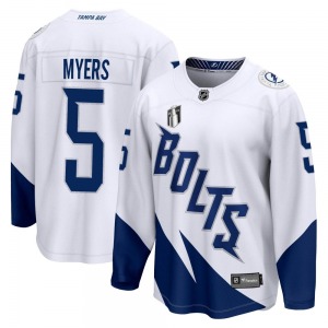 Youth Breakaway Tampa Bay Lightning Philippe Myers White 2022 Stadium Series 2022 Stanley Cup Final Official Fanatics Branded Je