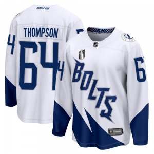 Youth Breakaway Tampa Bay Lightning Jack Thompson White 2022 Stadium Series 2022 Stanley Cup Final Official Fanatics Branded Jer