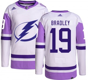 Youth Authentic Tampa Bay Lightning Brian Bradley Hockey Fights Cancer Official Adidas Jersey