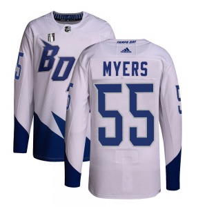 Adult Authentic Tampa Bay Lightning Philippe Myers White 2022 Stadium Series Primegreen 2022 Stanley Cup Final Official Adidas J