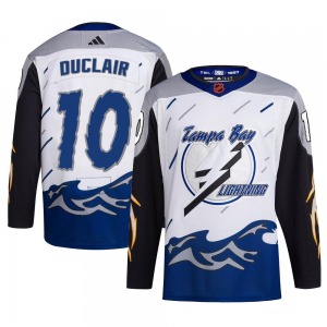 Youth Authentic Tampa Bay Lightning Anthony Duclair White Reverse Retro 2.0 Official Adidas Jersey