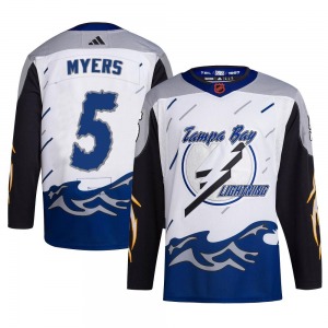Youth Authentic Tampa Bay Lightning Philippe Myers White Reverse Retro 2.0 Official Adidas Jersey