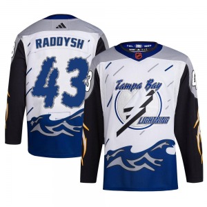 Youth Authentic Tampa Bay Lightning Darren Raddysh White Reverse Retro 2.0 Official Adidas Jersey