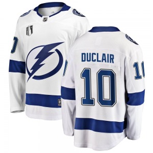 Adult Breakaway Tampa Bay Lightning Anthony Duclair White Away 2022 Stanley Cup Final Official Fanatics Branded Jersey