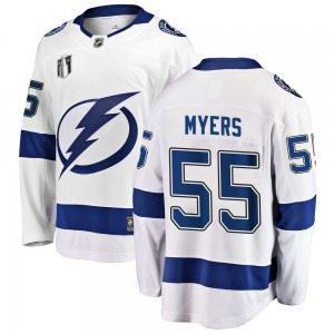 Adult Breakaway Tampa Bay Lightning Philippe Myers White Away 2022 Stanley Cup Final Official Fanatics Branded Jersey